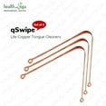 thumbnail image 6 of SoulGenie qSwipe Lite Copper Tongue Cleaners - Relief from Bad Breath - Oral Hygiene (Set of 3), 6 of 6