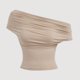 thumbnail image 4 of Mujeres V Cuello Tops sin Mangas sin Espalda Hueco con Flor Bordado, Poliéster Spandex Tejido Elástico para las Vacaciones de la Fiesta, 4 of 6