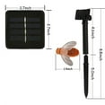 thumbnail image 4 of Clearance! Light Post Solar String Lights 20Led Outdoor Simulation Decor for Garden Xmas Decorations Warm White, 1X Light String Orange, 4 of 5