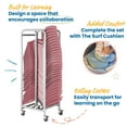 thumbnail image 6 of ECR4Kids The Surf Portable Lap Desk with Mobile Storage Cart, Pink, 30-Pack, 6 of 10