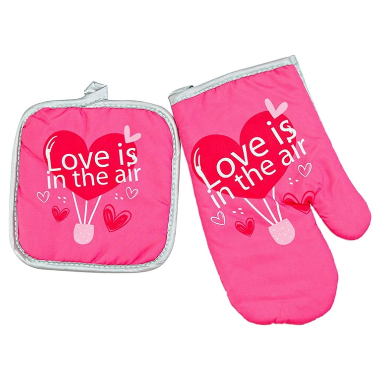 Best Mom Ever Oven Mitts and Pot Holders Mother's Day Heat Resistant Oven  Mit Glove Pad 2PCS Soft Cotton Lining Non-Slip Safe for Baking Kitchen