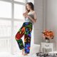 thumbnail image 5 of Fotbe Colorful Floral Pantalones de Pijama para Mujer, Pantalones de Dormir, Pantalones Pj con Cordón y Bolsillos-X-Large, 5 of 6