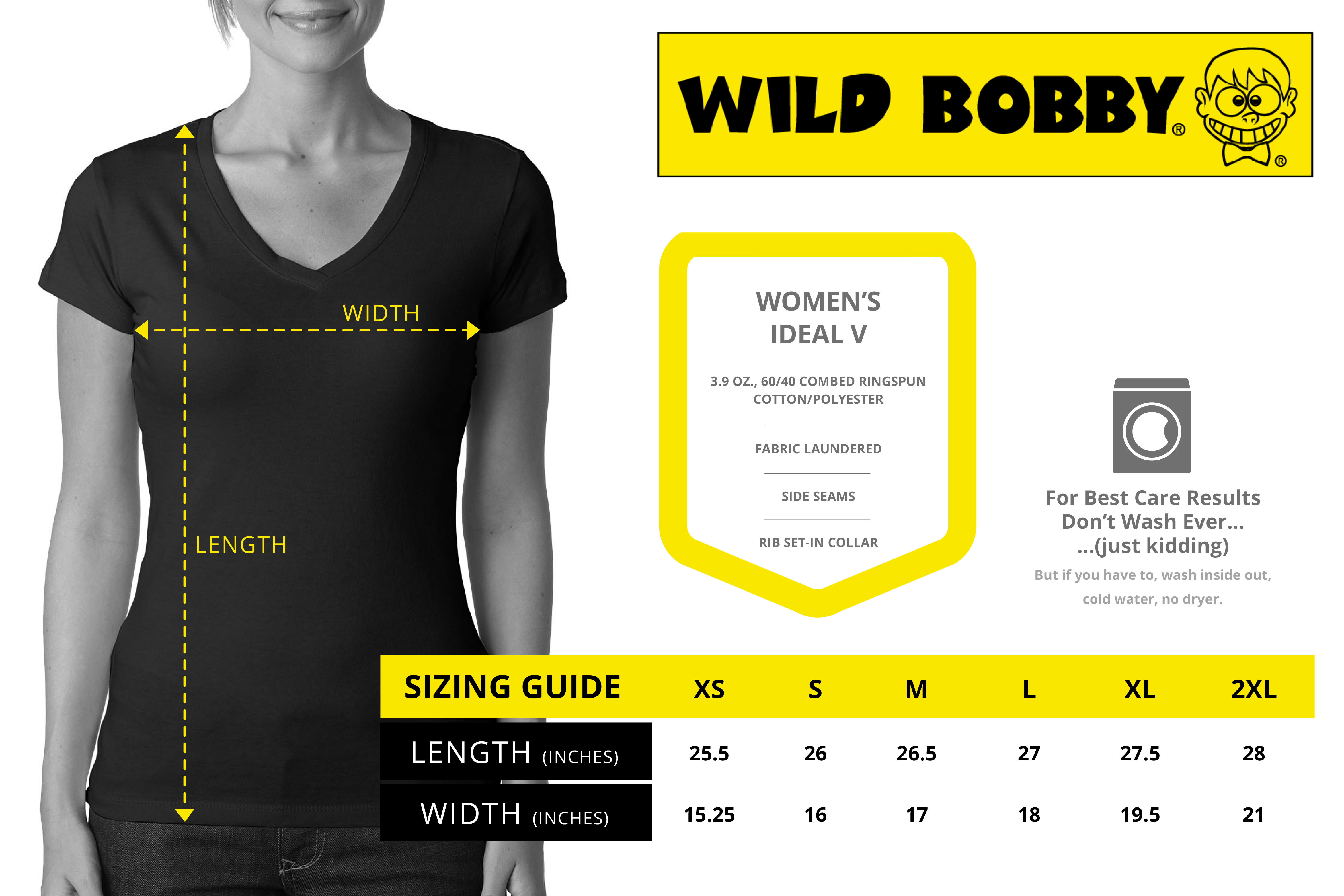 Wild Bobby, Best Mom Ever Mothers Day Gift, Mother's Day, Women Junior Fit V-Neck Tee, Tahiti Blue, X-Large - image 3 of 3