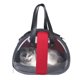 thumbnail image 2 of de gato transpirable, pequeño, mediano, perros, , conejo, mascota, conejillo de , de burbujas, es de turismo al - negro y rojo Yinane Carrier de viaje de mascotas, 2 of 6