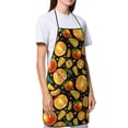 thumbnail image 4 of Easygdp Tangerine Apron Waterdrop Resistant with 2 Pockets,Oil Resistant Cooking Kitchen Chef Apron for Women Men, 4 of 7