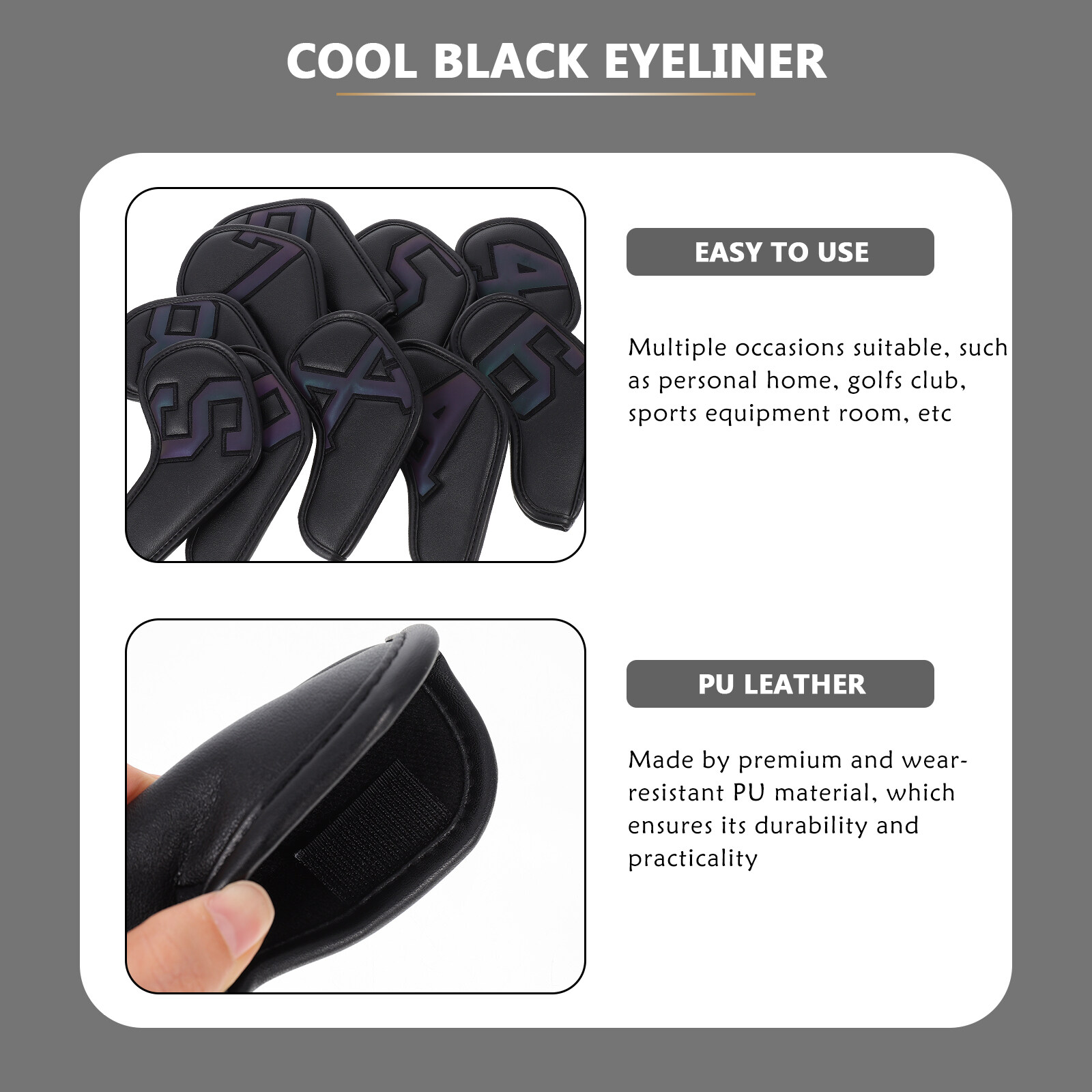 2 Pack Golf Clubs Accessories Cover Protector Headgear
