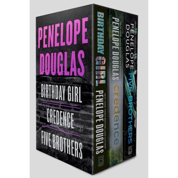 Pre-Owned Penelope Douglas 3-Book Boxed Set: Birthday Girl, Credence, and Five Brothers, (Paperback)