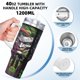 thumbnail image 4 of Vaso Joker de 40 oz con asa y tapa con pajita, taza aislada, botella de agua de acero inoxidable, taza de viaje, portavasos, regalo, 4 of 7