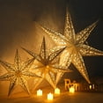 thumbnail image 4 of Rejilla colgante para ventana con forma de estrella hueca de Navidad de 30 a 75 cm, decoración navideña para el hogar, pantalla de papel 2024, regalo de boda y Navidad, 4 of 5