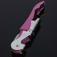 thumbnail image 3 of Opener Tool Double Hinge Wine Corkscrew Key Bottle Cutter Double Hinge Design Multi-Functional Metal Cap Soft-Touch Velvet Feel Handle Portable For Bartenders, 3 of 4