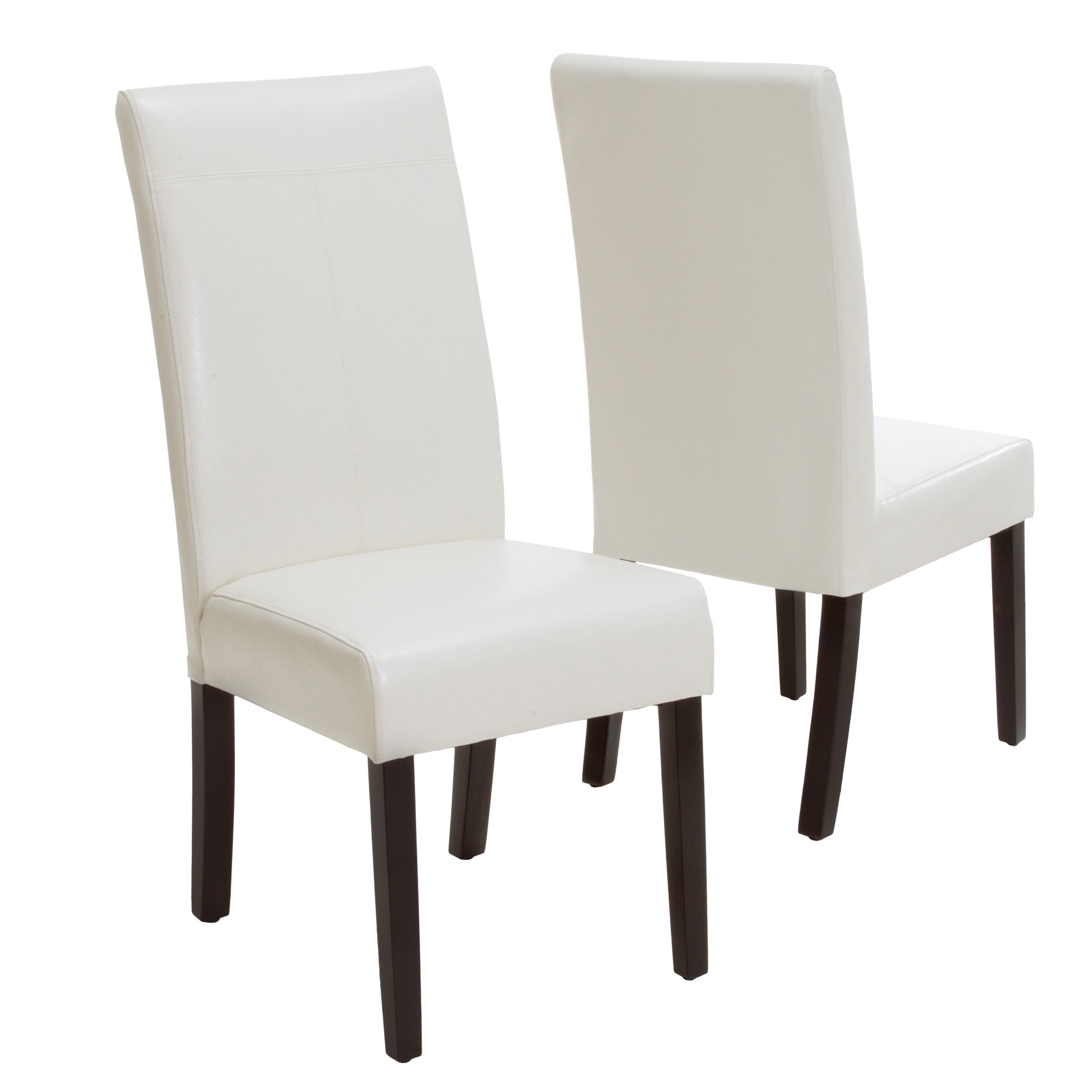 Katrina Ivory Faux Leather Dining Chair (Set of 2)