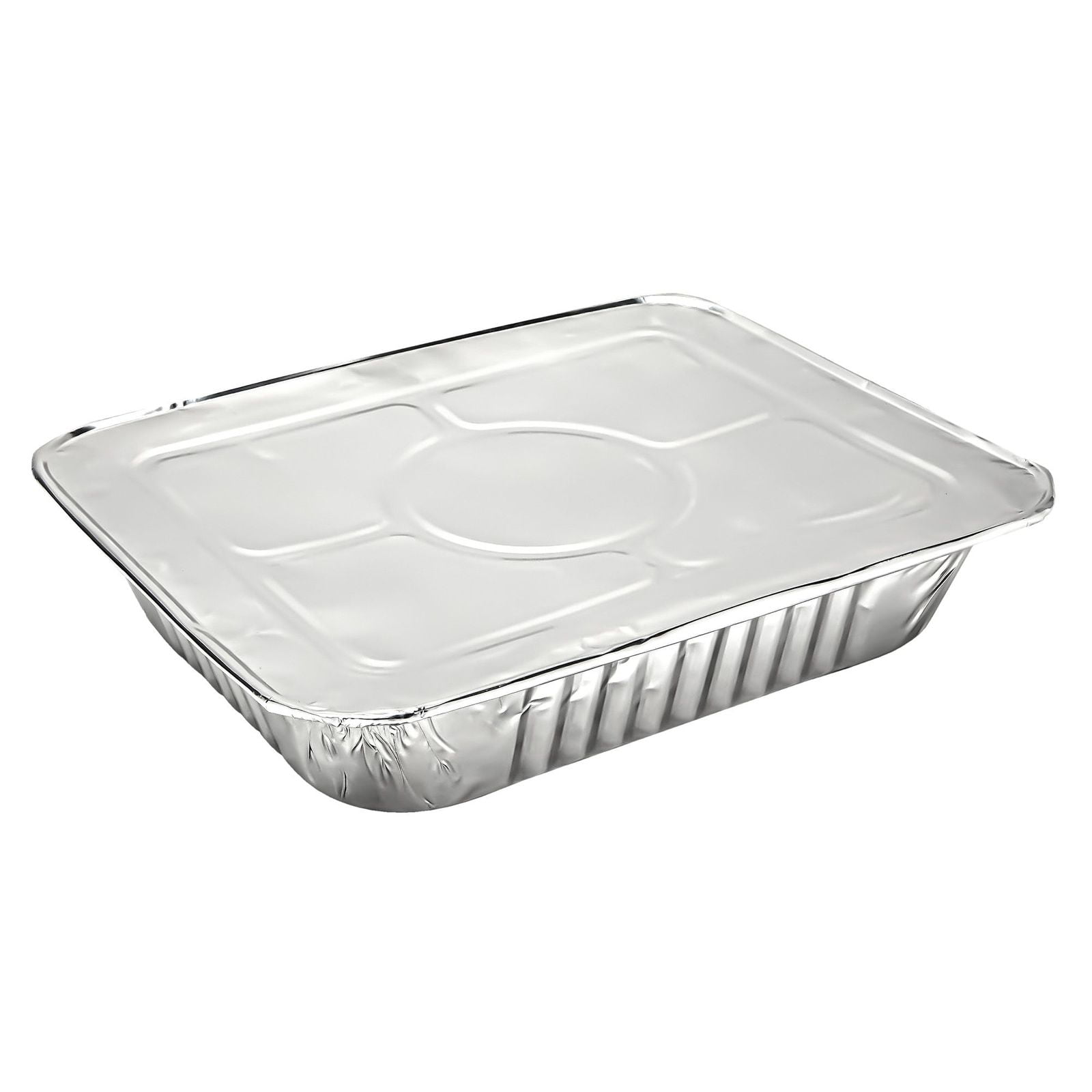 Aluminum Foil Pans 20-Piece Half-Size Deep Disposable Steam Table Pans with Lids 