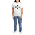 thumbnail image 4 of CafePress - Tierney Celtic Dragon Women's Light Pajamas - Women's Short Sleeve Print T-Shirt and Pants Light Cotton Pajama Set, 4 of 7