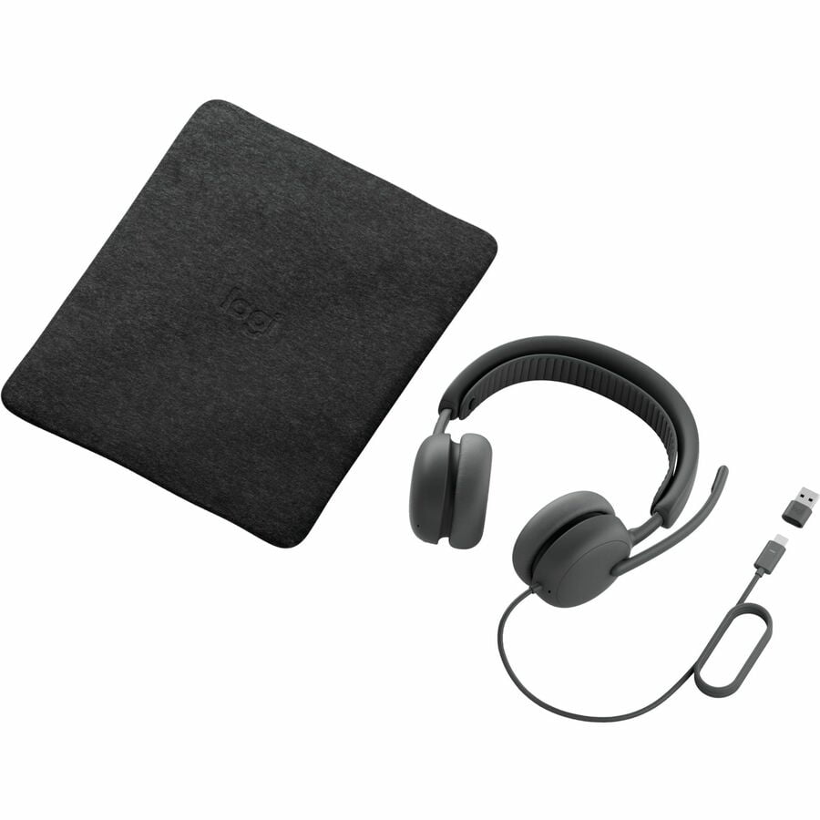 Logitech Zone Wired 2, Noise-Canceling Headset with Adaptive Hybrid ANC, USB-C with USB-A adapter, Graphite