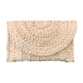 thumbnail image 2 of Bolso de mano de paja para mujer, bolso de playa tejido bohemio, informal, para boda, fiesta, graduación (marrón) Tmvgtek Para Estrenar, 2 of 6