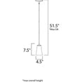 thumbnail image 2 of Maxim 92040FTOI 7.5 x 4.5 in. Logan One Light Mini Pendant, Oil Rubbed Bronze, 2 of 2