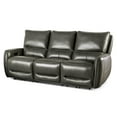 thumbnail image 2 of Furniture of America Larchvale Transitional Adult Leather Zero Gravity Power Reclining Sofa with USB Port, Gray, 2 of 8