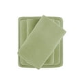 thumbnail image 2 of Comfort Classics Micro Fleece 3-Piece Green Sheet Set, Twin, 2 of 7