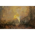 thumbnail image 2 of Grimshaw, John Atkinson 18x13 Black Ornate Wood Framed with Double Matting Museum Art Print Titled - Midsummer Night, 2 of 4