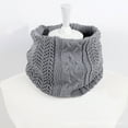 thumbnail image 4 of AWZXDE Women's Lace Casual Solid Color Comfortable Loose Striped Knitted Design Warm Fashion Ordinary Scarf Grey,One Size, 4 of 4