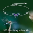 thumbnail image 6 of 925 Sterling Silver Anklet for Women Dragonfly/Butterfly/Sea Turtles/Mermaid/Infinity/Hamsa Hand Adjustable Chain Ankle Bracelets Jewelry, 6 of 6