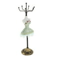 thumbnail image 1 of S SERENABLE Jewelry Display Stand Rack Holder Shelf Resin Female Model Decor Green, 1 of 8