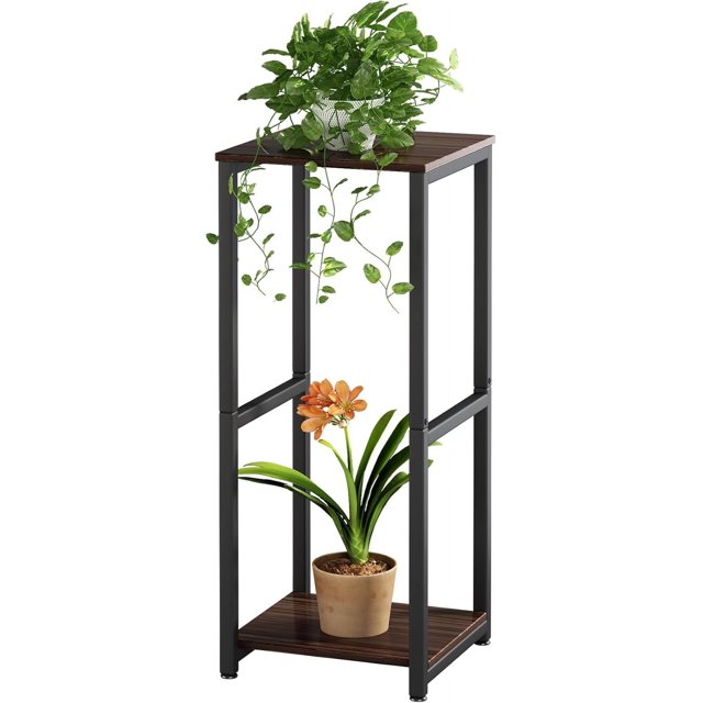 Support pour Plantes d'Intérieur, Coin, Haut, en Métal, Moderne, Étagère de Rangement pour Fleurs, Support pour Plantes pour Salon, Balcon, Jardin (Rond)