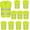 Neon Yellow, variant on 10 Pack High Visibility Safety Vest for Traffic Work, Running, Surveyor and Security Guard - Construction Vest with 2 Reflective Strips, Made from Breathable and Neon Yellow Mesh Fabric