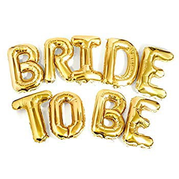 Bride to Be Assorted Colors, 16 inch Foil Balloon Celebration Sayings Refillable Banner