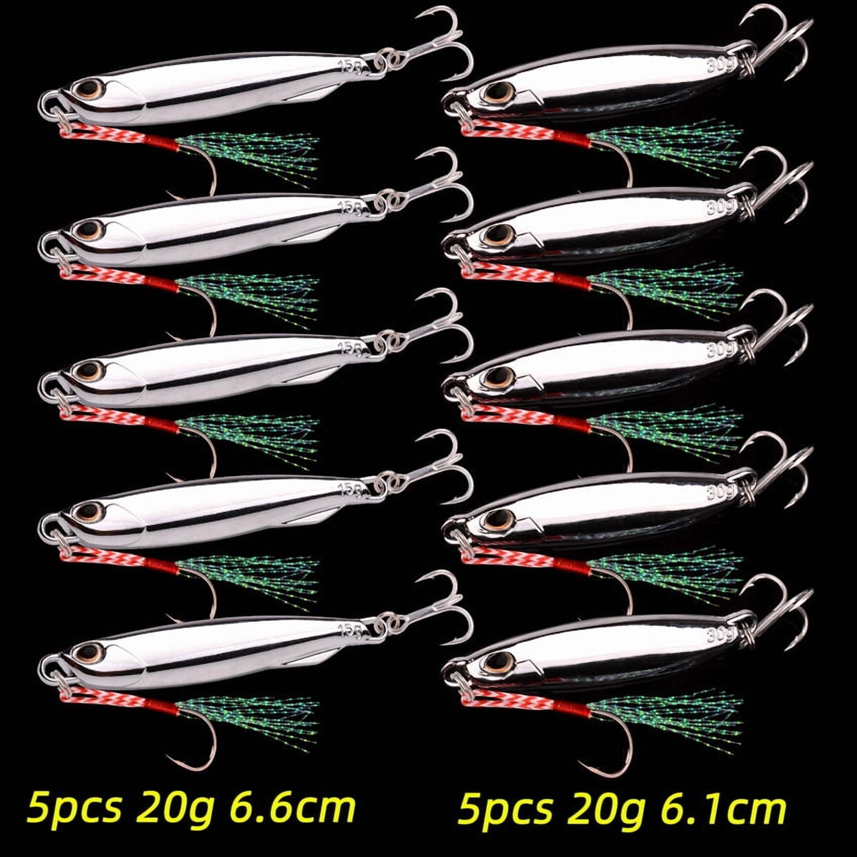 10PC/lot Metal Cast Jig Spoon 10g 20g 30g 40g Lures set With Hook Casting Jigging Fish Sea Bass Fishing Lure Artificial Bait