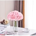 thumbnail image 2 of Paquete de 10 flores de hortensia rubor cabeza de flores de hortensia de seda artificial con tallos para la decoración del hogar del banquete de boda Fokelyi CZJJ-HQ12-1, 2 of 6