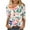 Multicolor Plus Size Blouse for Women_e, variant on CYMMPU Summer Trendy Shirts 3/4 Sleeve Spring Tops Loose Fit T-Shirts Crew Neck Blouses for Women Dressy Casual Floral Pattern Lightweight Basic Tees Multicolor XXL