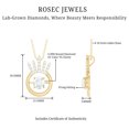 thumbnail image 4 of Rosec Jewels Vintage Style Diamond Necklace (Lab Grown, EF-VS Quality) - Gift for Anniversary, 14K Yellow Gold, 4 of 7