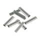 thumbnail image 1 of 10 conectores de rieles para modelos de trenes, conectores de vías de metal para escenarios de bricolaje, fáciles de colocar, suministros de diseño, Escala N, 1 of 10