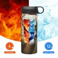 thumbnail image 6 of Picia American Wildlife Deer Forest Pattern 18oz Sports Insulated Kettle With Straw Insulated Water Bottle For Running Hiking Cycling Climbing Men'S Woman Insulated Water Bottle, 6 of 8