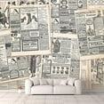 thumbnail image 2 of Idea4wall 4pcs Vintage Pictures Collage Peel and Stick Wallpaper Removable Wall Murals Large Wall Stickers for Home Decoration, 66"x24", 2 of 4