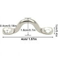 thumbnail image 3 of Bimini Secure Points, Stainless Steel Bimini Boat Top Pad Eye For Outdoor Hanging Hardware, Compact And Easy Install Multi-Use Suspension Installations, 12 Pieces, 3 of 5