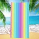 thumbnail image 4 of Toalla de playa extragrande a rayas para piscina, para adultos, hombres y mujeres, toalla de viaje para natación, microfibra suave, secado rápido, plegable y portátil, perfecta para, 4 of 7