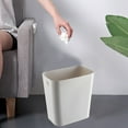 thumbnail image 5 of Modern Waste Bin Open-Top Design Easy-Clean Plastic Trash Can Versatile for Kitchen Bathroom Office Compact Space-Saving 10X10X6 Inches White Green Gray, 5 of 7