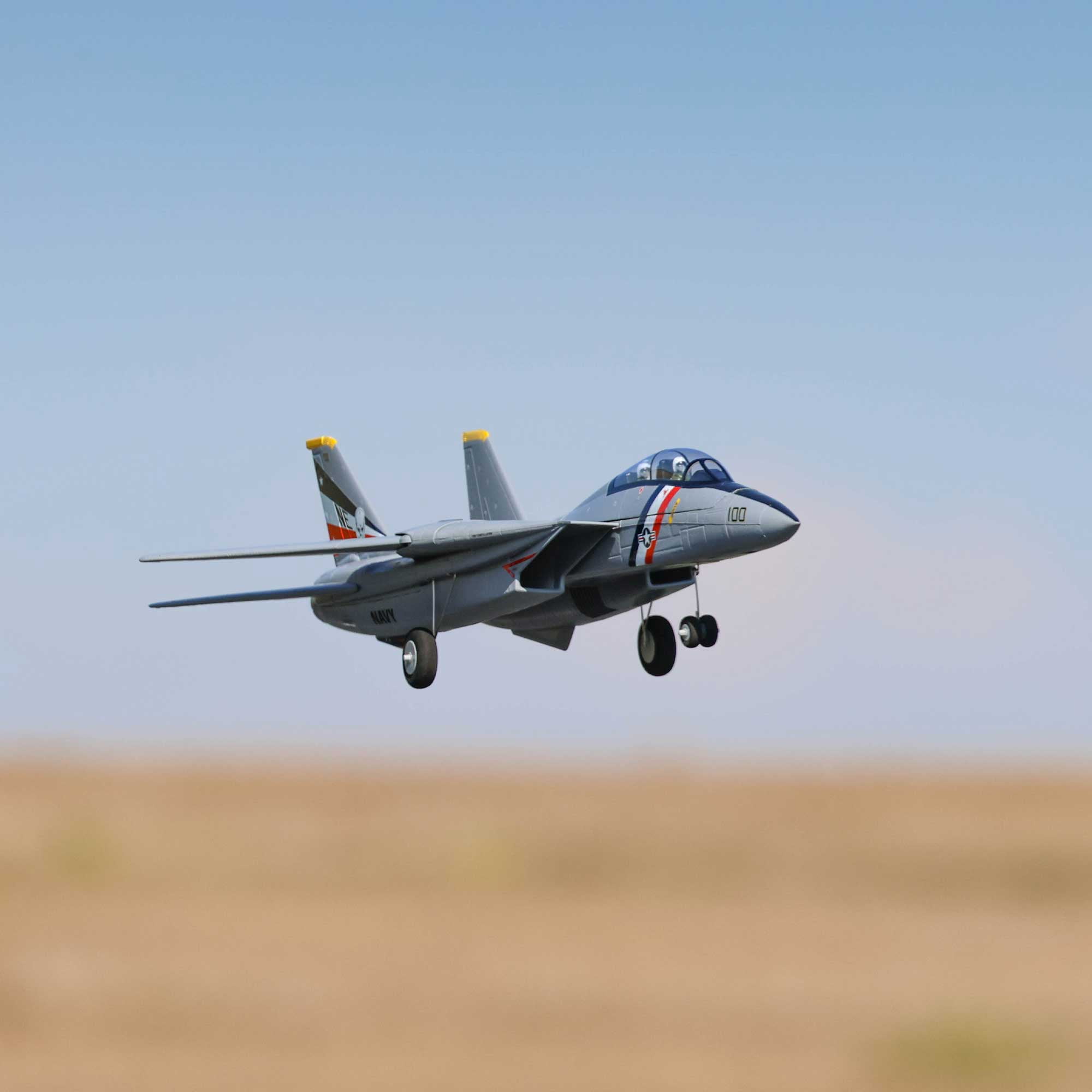 E-flite RC Airplane F-14 Tomcat Twin 40mm EDF BNF Basic Transmitter Battery and Charger Not Included EFL01450 Airplanes B&F Electric