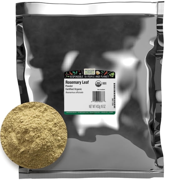 Frontier Co-op Certified Organic Rosemary Leaf Powder, 16 oz. Bag