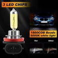 thumbnail image 5 of 2x H11 55W 3000k Golden Yellow HID Halogen Light Fog Lamp Bulb Headlight, 5 of 5