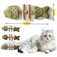 thumbnail image 7 of Fix Your Cat’s Dental Health, Dental Chew Toy, Creative Fish Bone Cat Toy, Wooden Catnip Teeth Cleaning Stick, Interactive Toys for Cats(3PCS-A), 7 of 7
