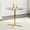36" Gold Bar Table, variant on Hi loPres 36" Modern Round Glass Bar Table, Tempered Glass High Counter Table with Sturdy Gold Chrome Pedestal Base for Kitchen, Breakfast Nook