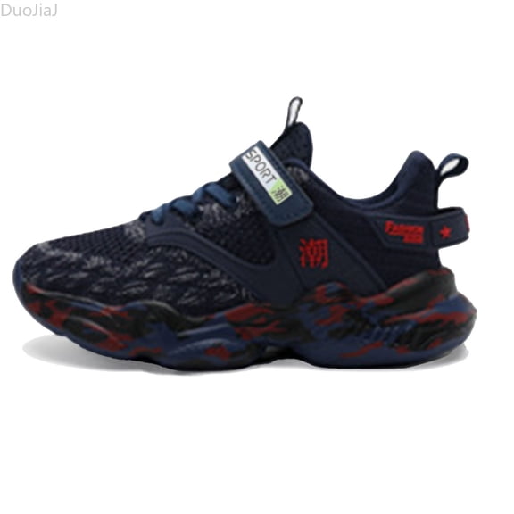 DuoJiaJ Boys Girls Tennis Running Shoes Kids Soft Mesh Breathable Athletic Sports Gym Sneakers For Little/Big Kid Boys Sports Shoes Size 12,Blue
