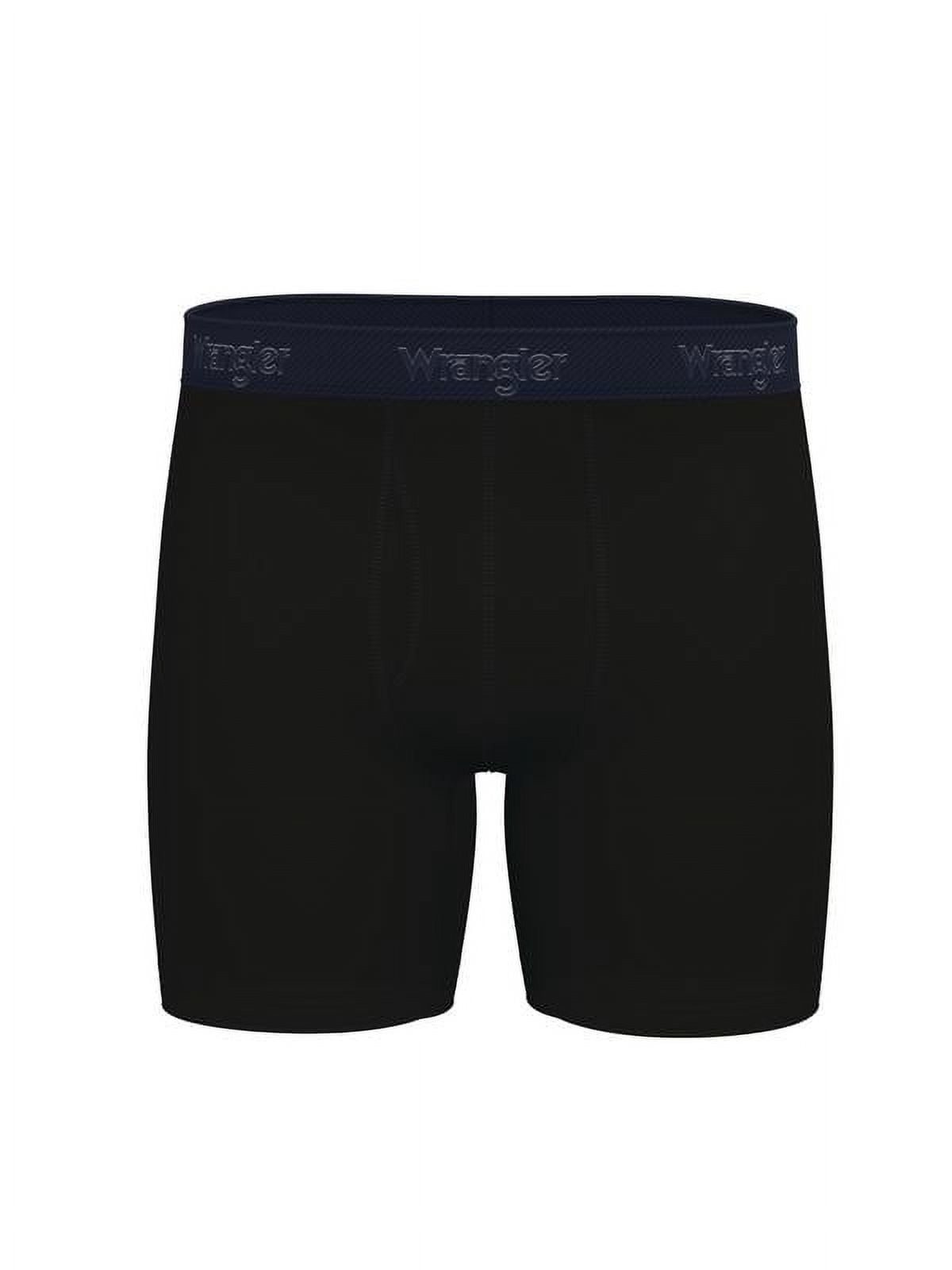 Wrangler Men’s Supima ComfortFlex Stretch Boxer Briefs, 6-Pack