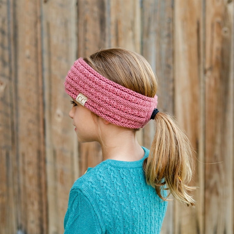 CC Women and Kids Fashion Headbands Ear Warmers with Pony  display picture 1