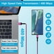 thumbnail image 3 of Cable USB tipo C de carga rápida, paquete de 3 unidades de 10 pies para Samsung S23 Ultra, 3 of 7