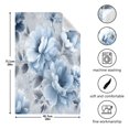 thumbnail image 2 of Multi-Purpose Kitchen Towels 28x18 Inch Dishcloths with Hanging Loop Decorative and Practical Towels for Kitchen, Dining White Floral Pattern, 2 of 5