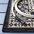 thumbnail image 3 of SAFAVIEH Courtyard Desi Medallion Indoor/Outdoor Area Rug, Black/Ivory, 5'3" x 7'7", 3 of 9